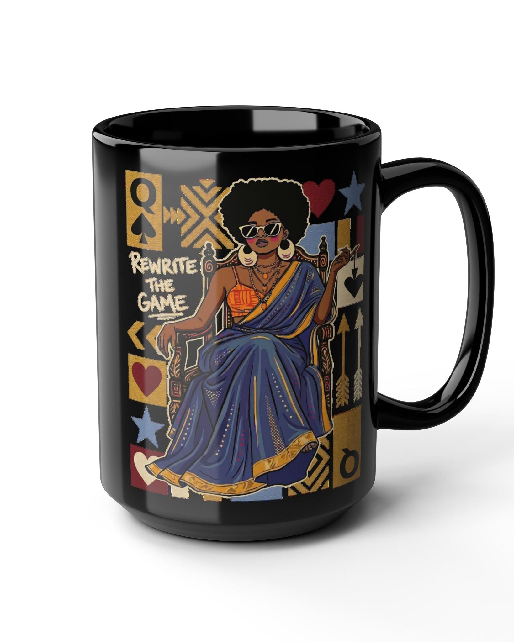 Black Queen Rewrite the Game Mug