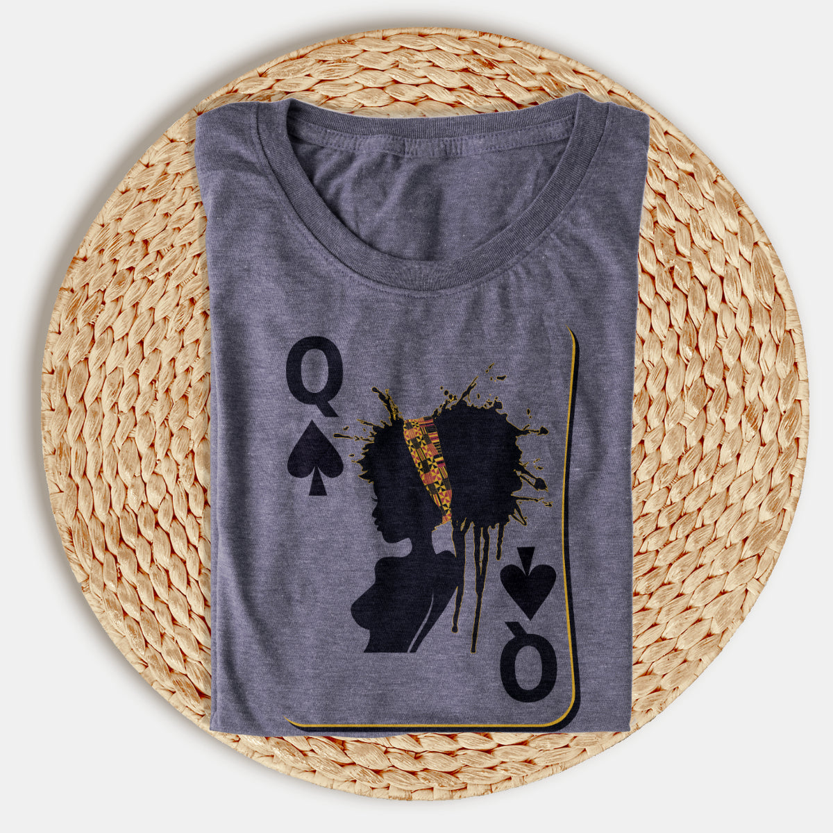 Black Queen Playing Card Sweatshirt, Hoodie, Tshirt – Afrocentric Queen of Spades Shirt for Women