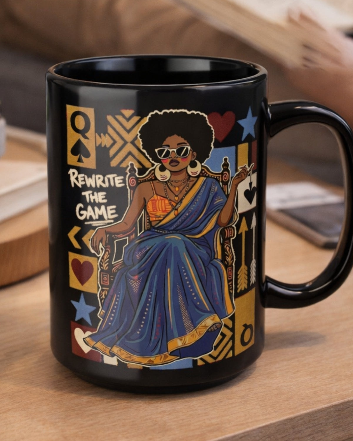 Black Queen Rewrite the Game Mug