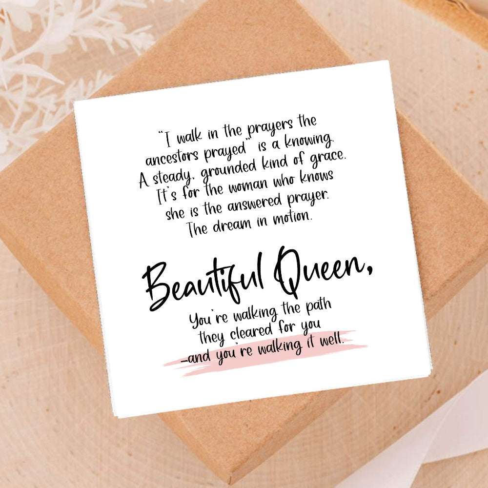 Personalized Queen Necklace - 18k Gold Plated Minimalist Necklace