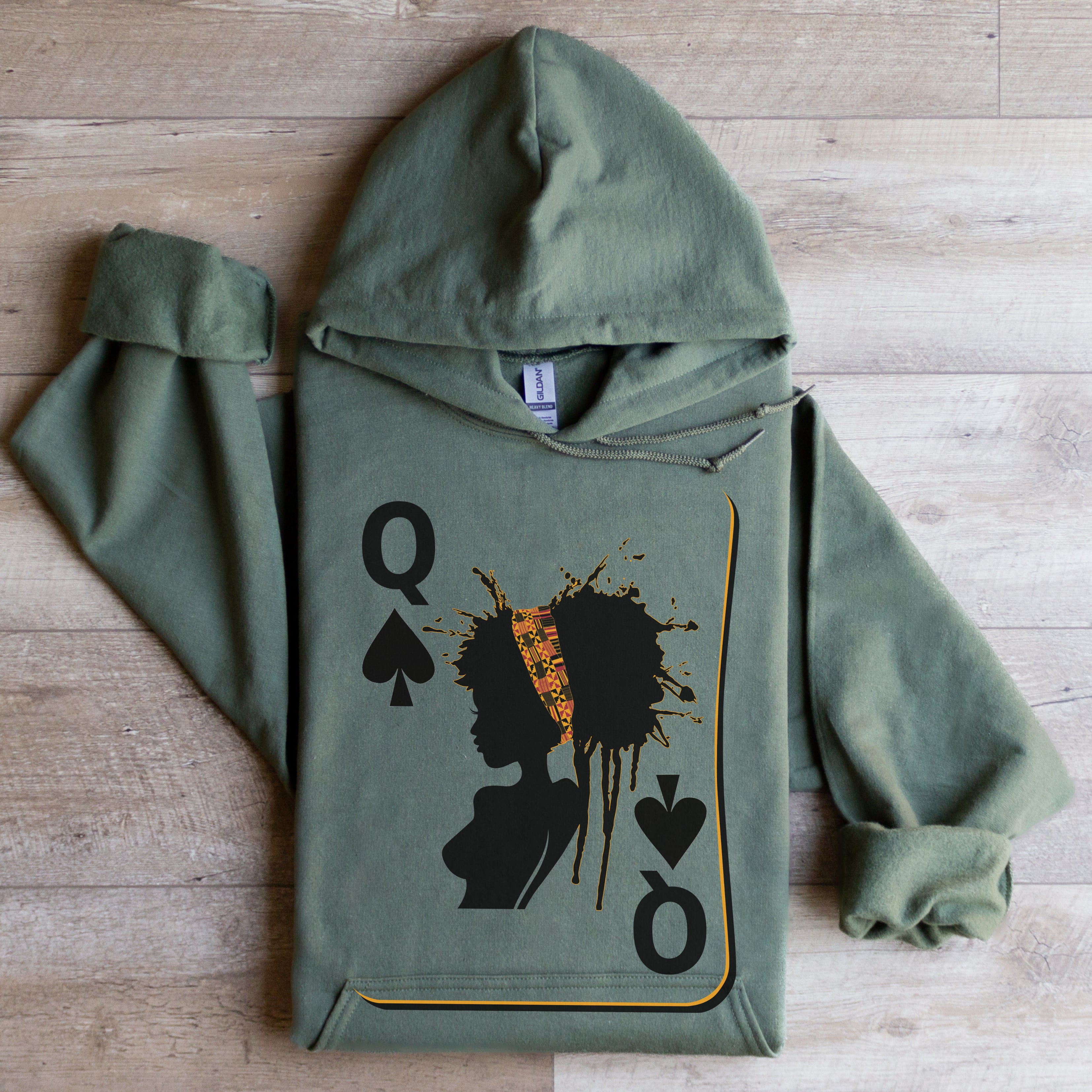 Black Queen Playing Card Sweatshirt, Hoodie, Tshirt