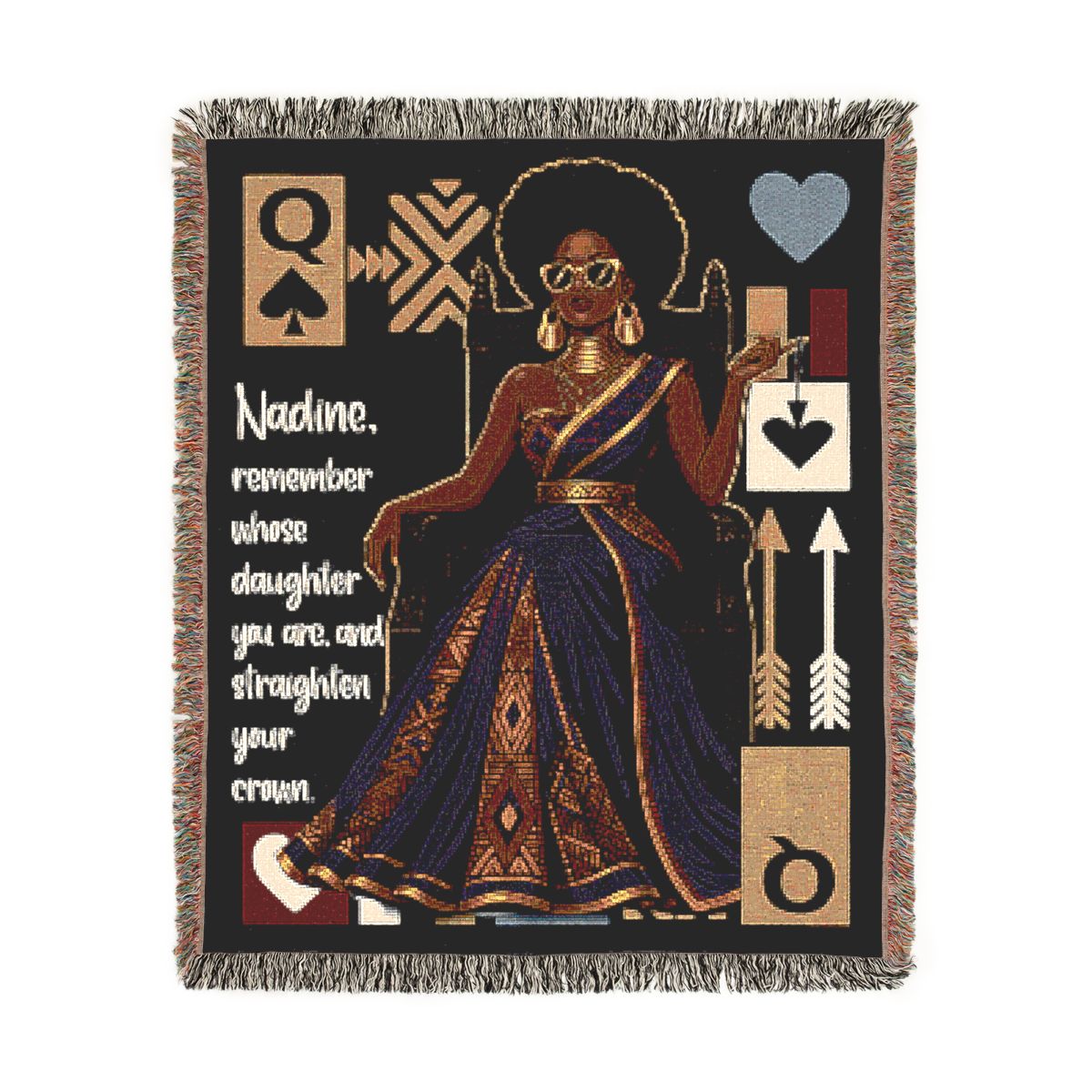 Love Notes to a Black Queen — Personalized Blanket