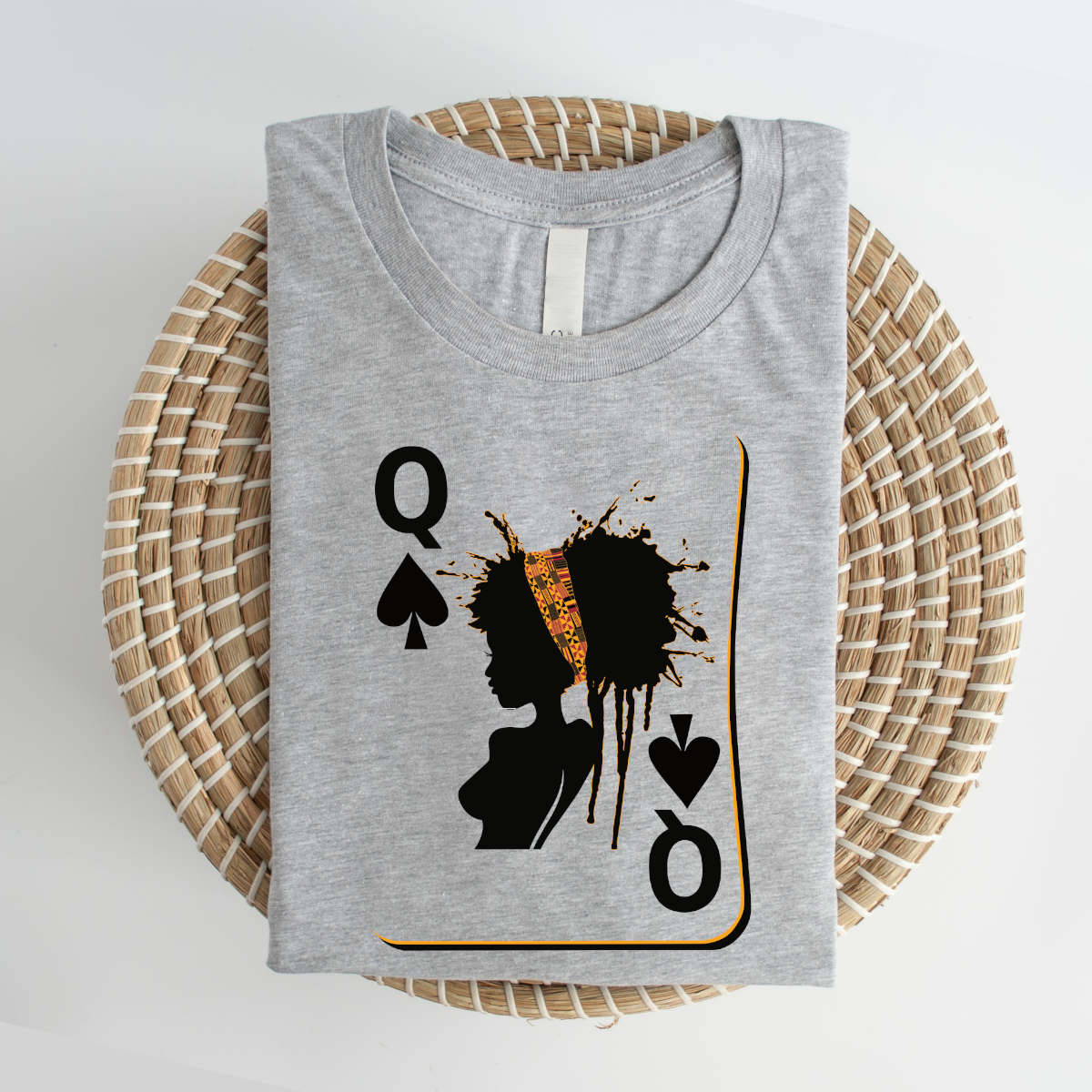 Black Queen Playing Card Sweatshirt, Hoodie, Tshirt – Afrocentric Queen of Spades Shirt for Women